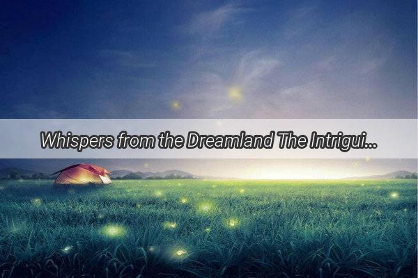 Whispers from the Dreamland The Intriguing Encounter with Your Grandma in a Nights Vision